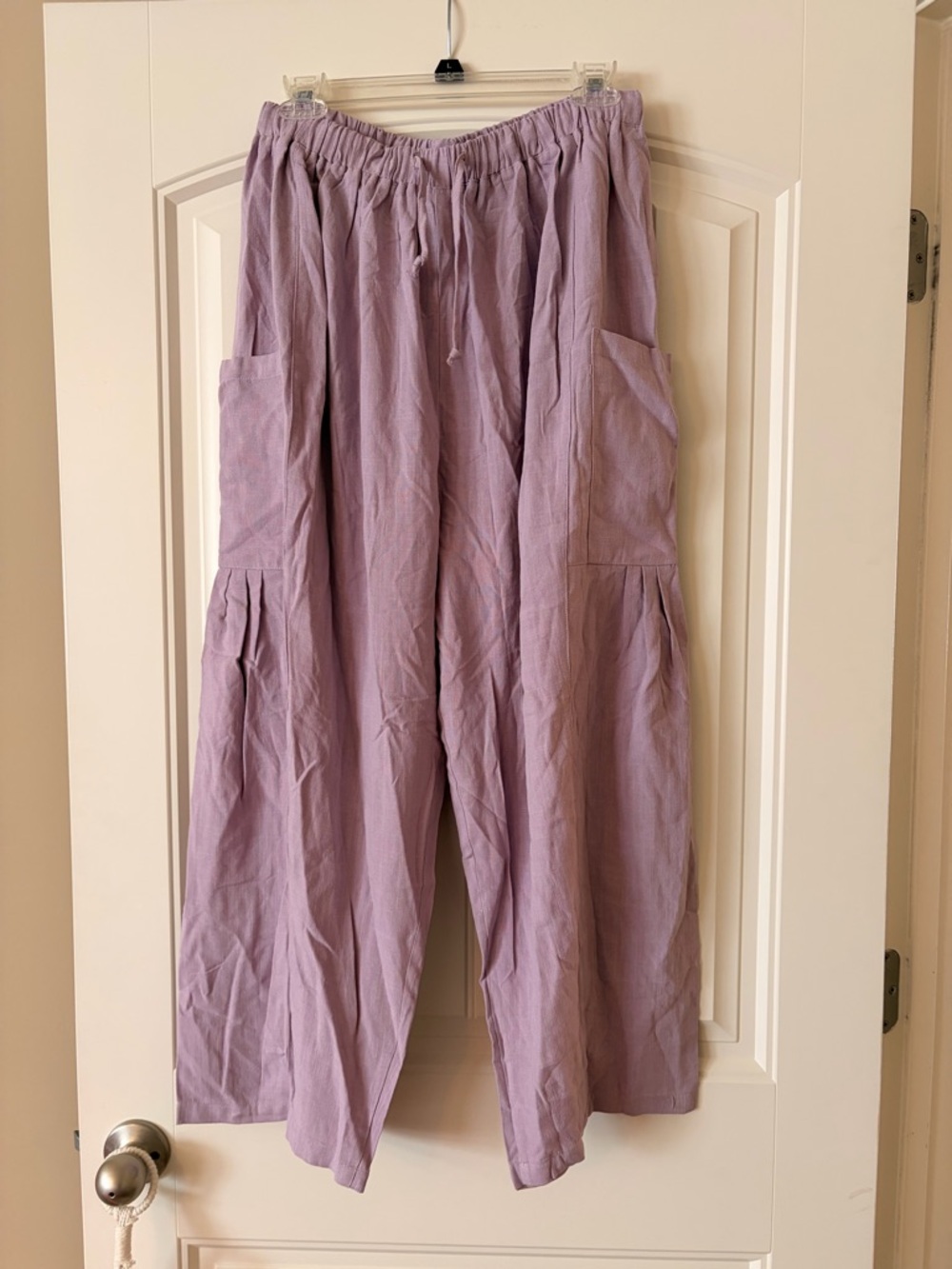 Light Lavender Wide Leg Pants